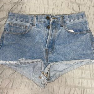 Denim shorts